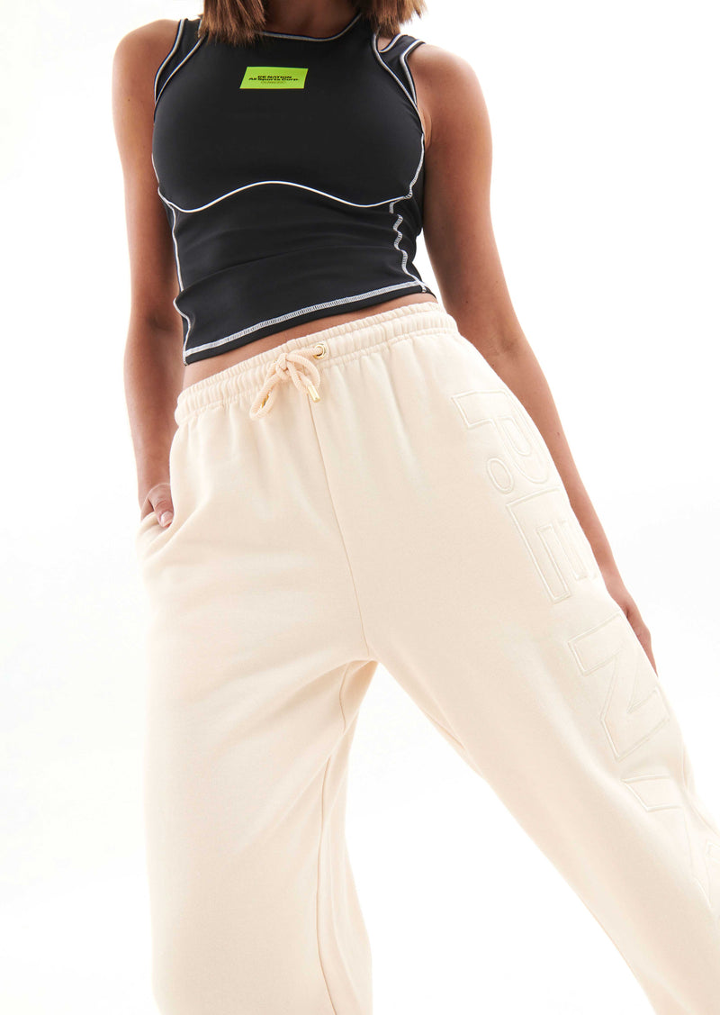 RADICAL TRACKPANT IN PEARLED IVORY