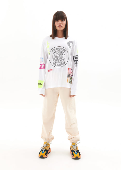 CIRCUIT LS TEE IN OPTIC WHITE