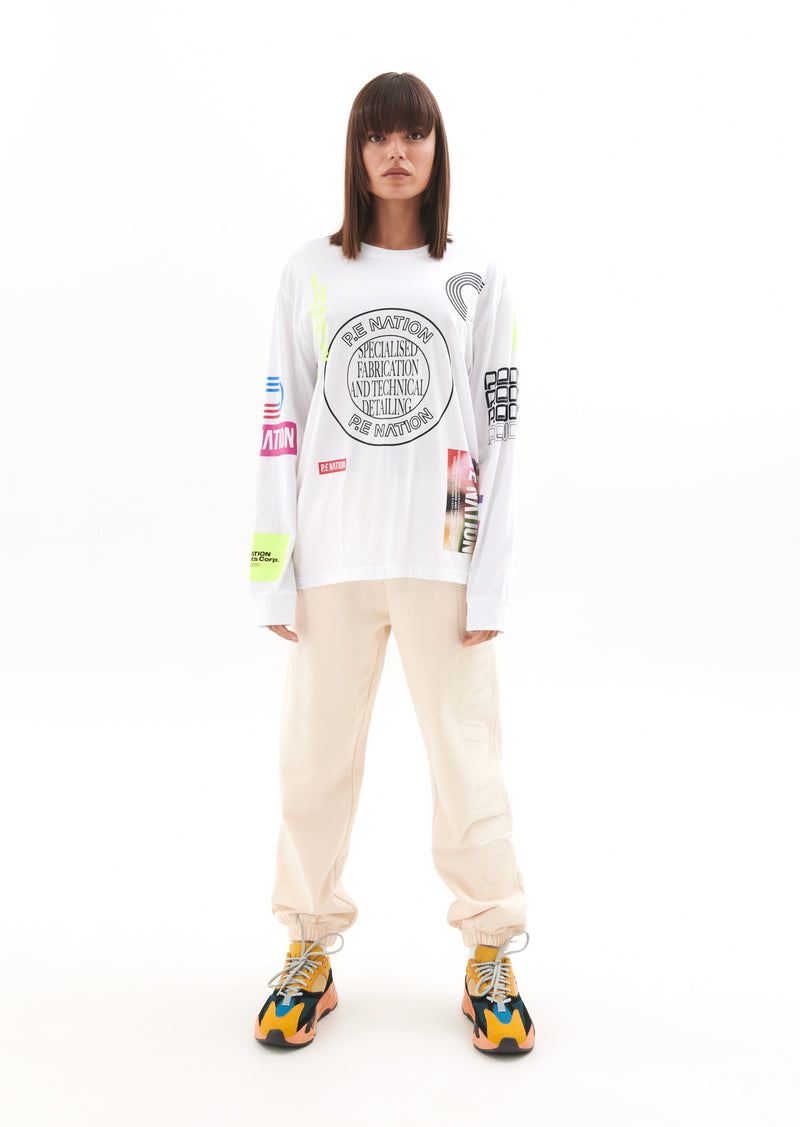 CIRCUIT LS TEE IN OPTIC WHITE