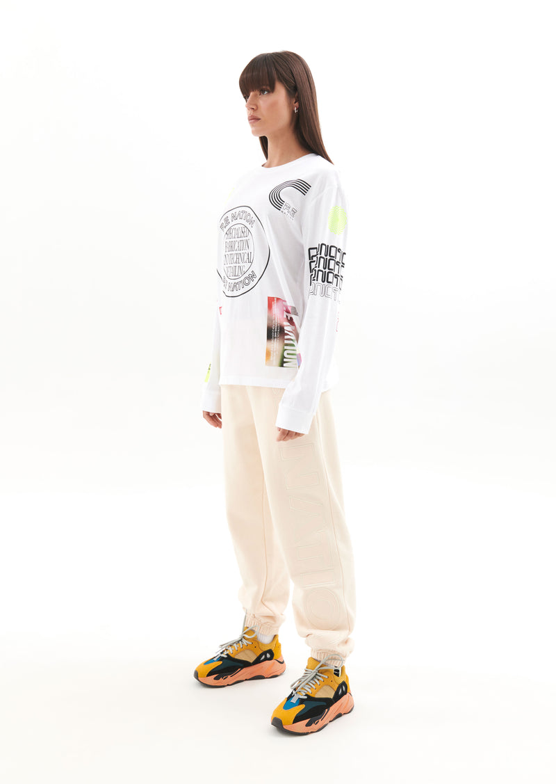 CIRCUIT LS TEE IN OPTIC WHITE