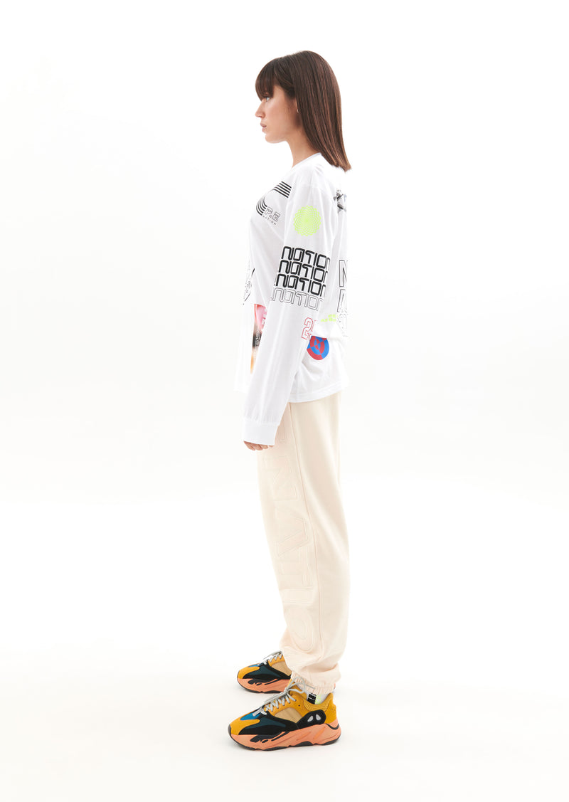 CIRCUIT LS TEE IN OPTIC WHITE