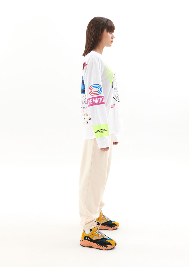 CIRCUIT LS TEE IN OPTIC WHITE