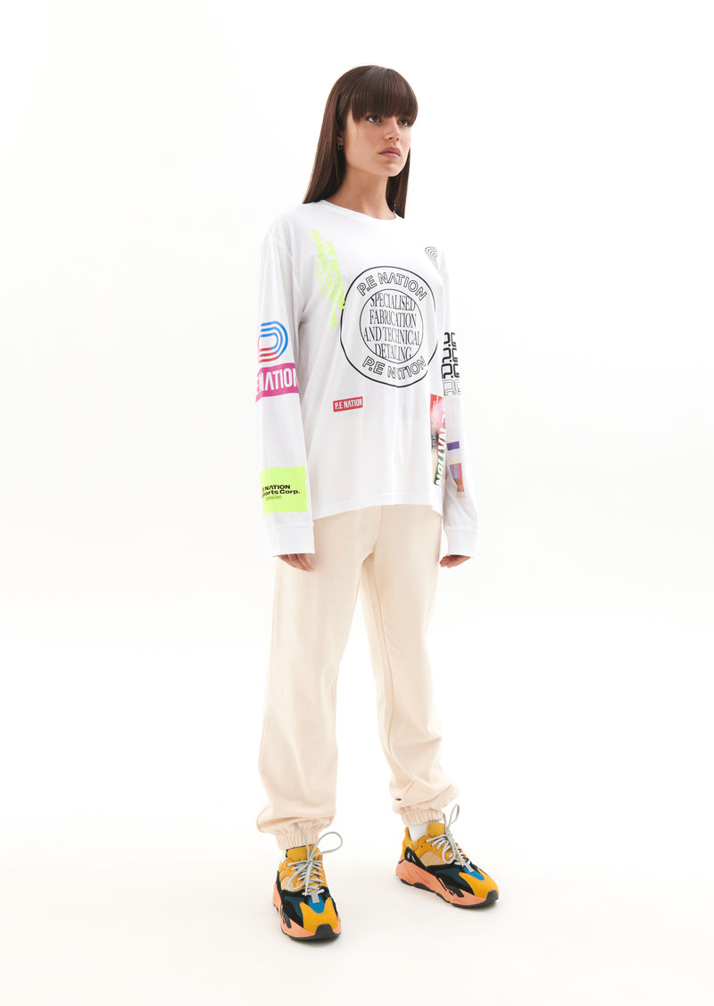 CIRCUIT LS TEE IN OPTIC WHITE