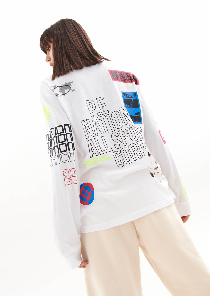 CIRCUIT LS TEE IN OPTIC WHITE