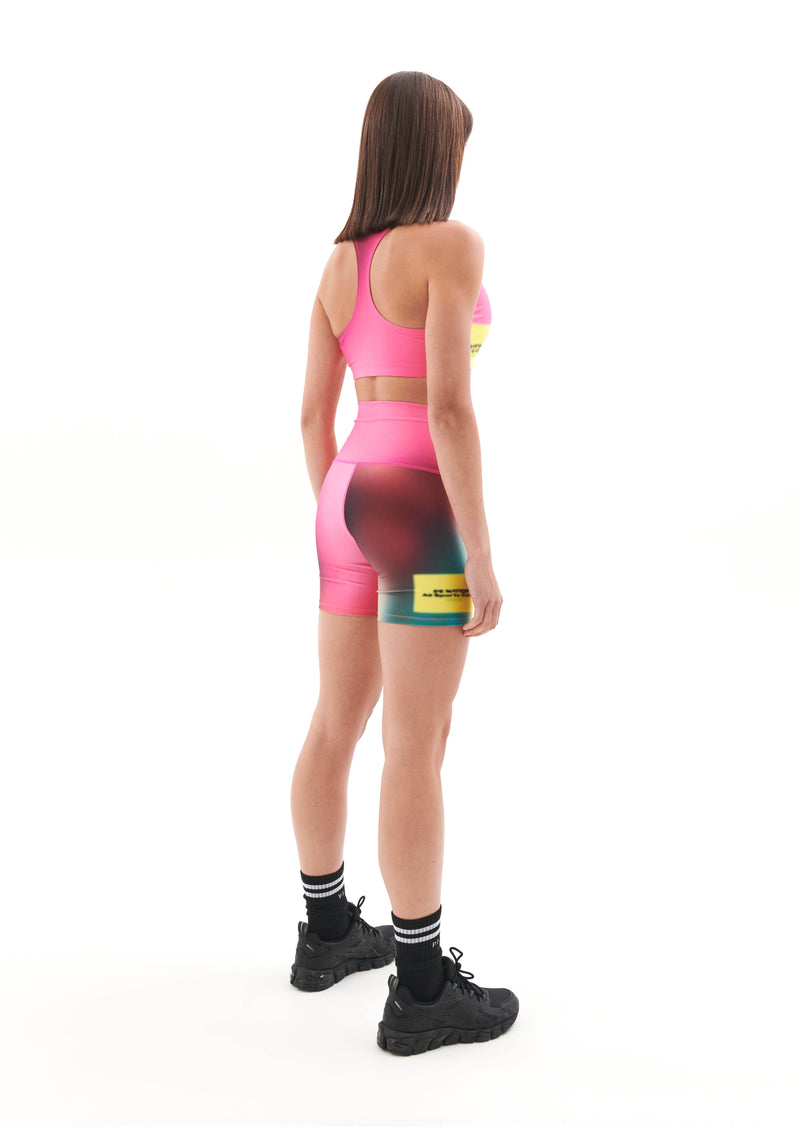 IMMERSION BIKE SHORT IN BLUR PRINT