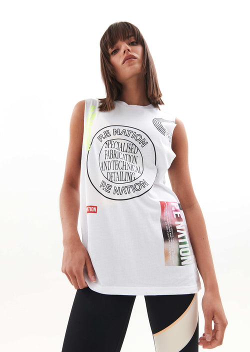CIRCUIT TANK IN OPTIC WHITE