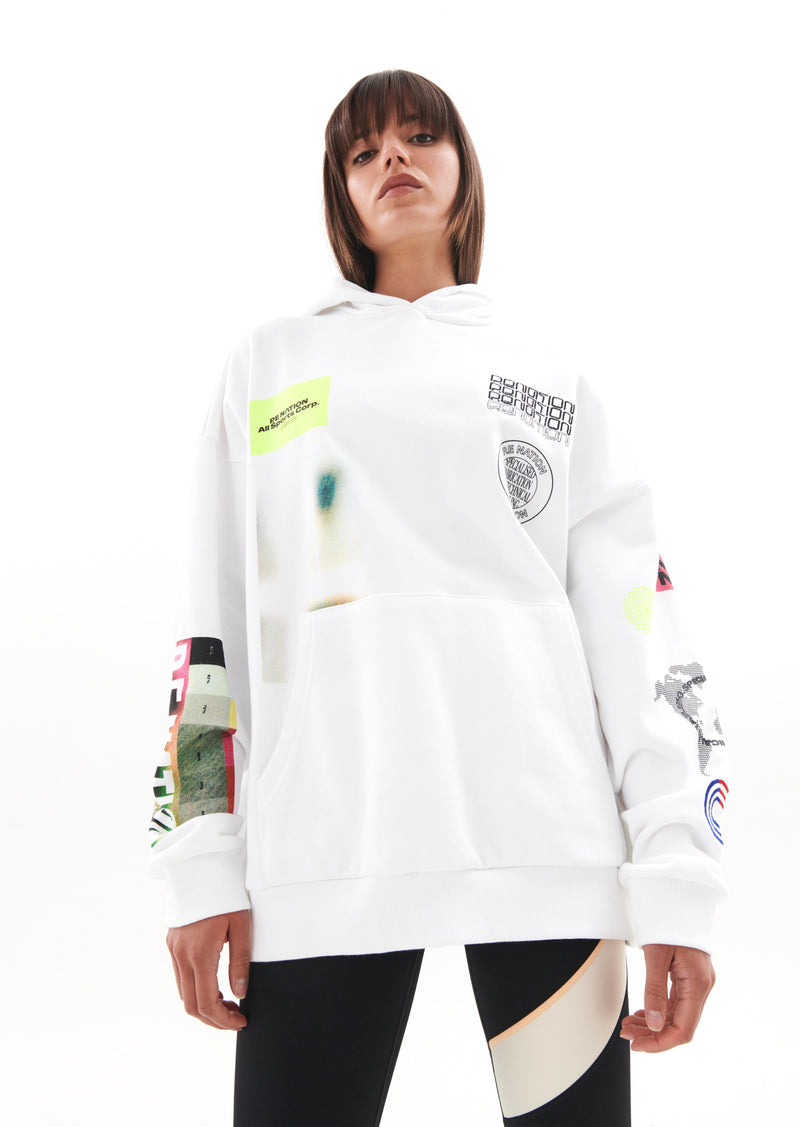 Circuit Hoodie | Optic White | P.E Nation