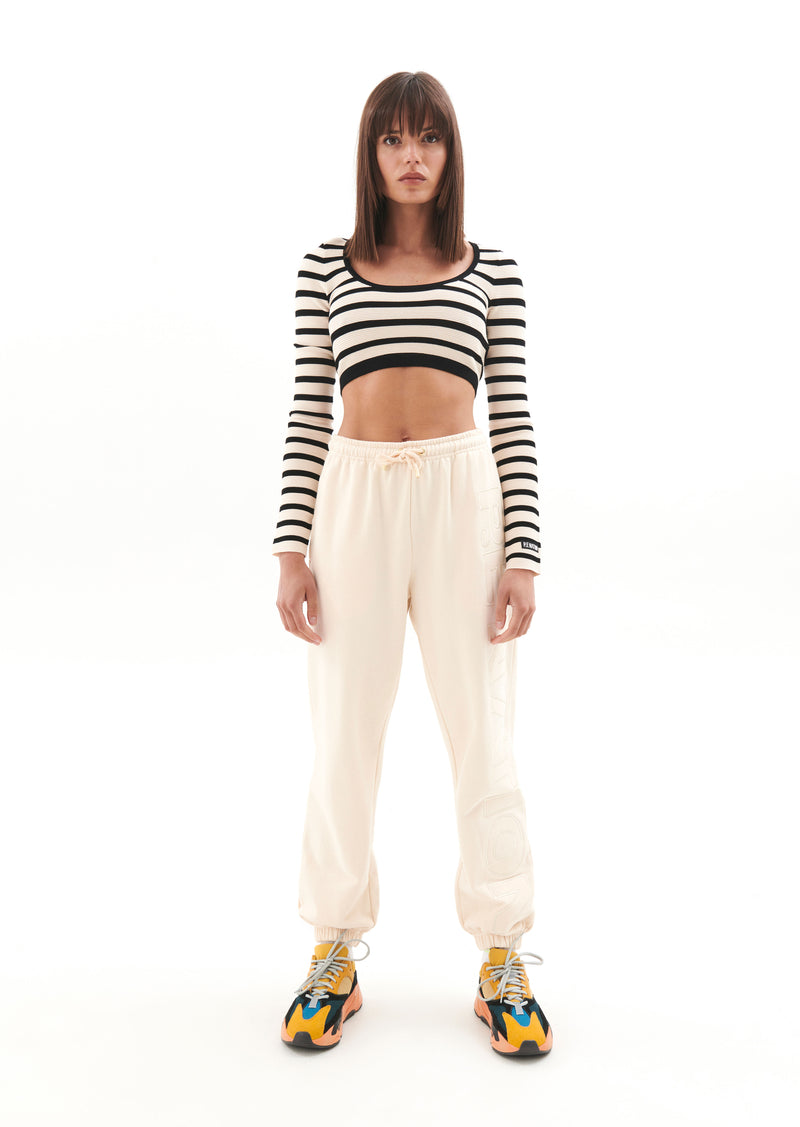 OBJECTIVE KNIT LS TOP IN MULTI