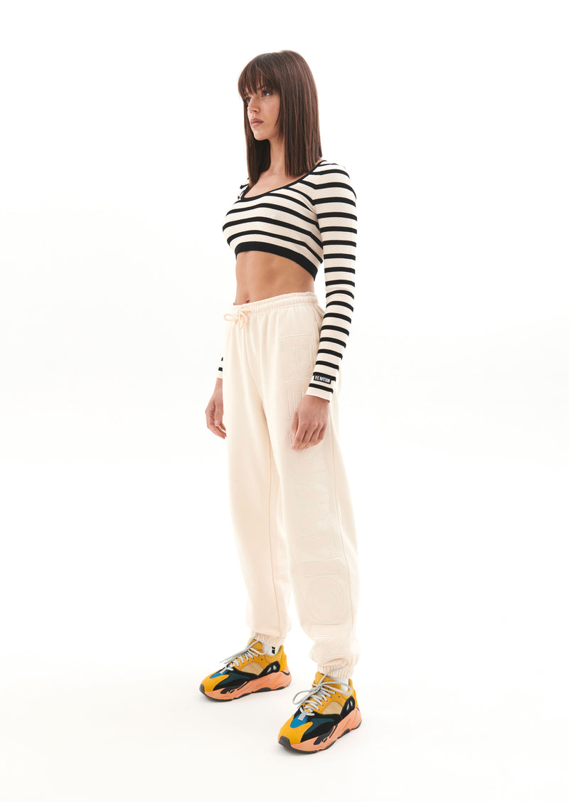 OBJECTIVE KNIT LS TOP IN MULTI