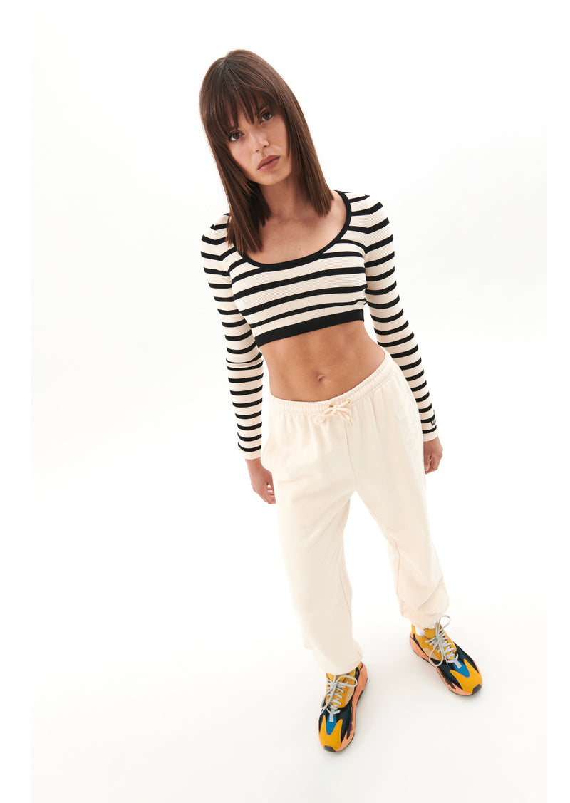 OBJECTIVE KNIT LS TOP IN MULTI