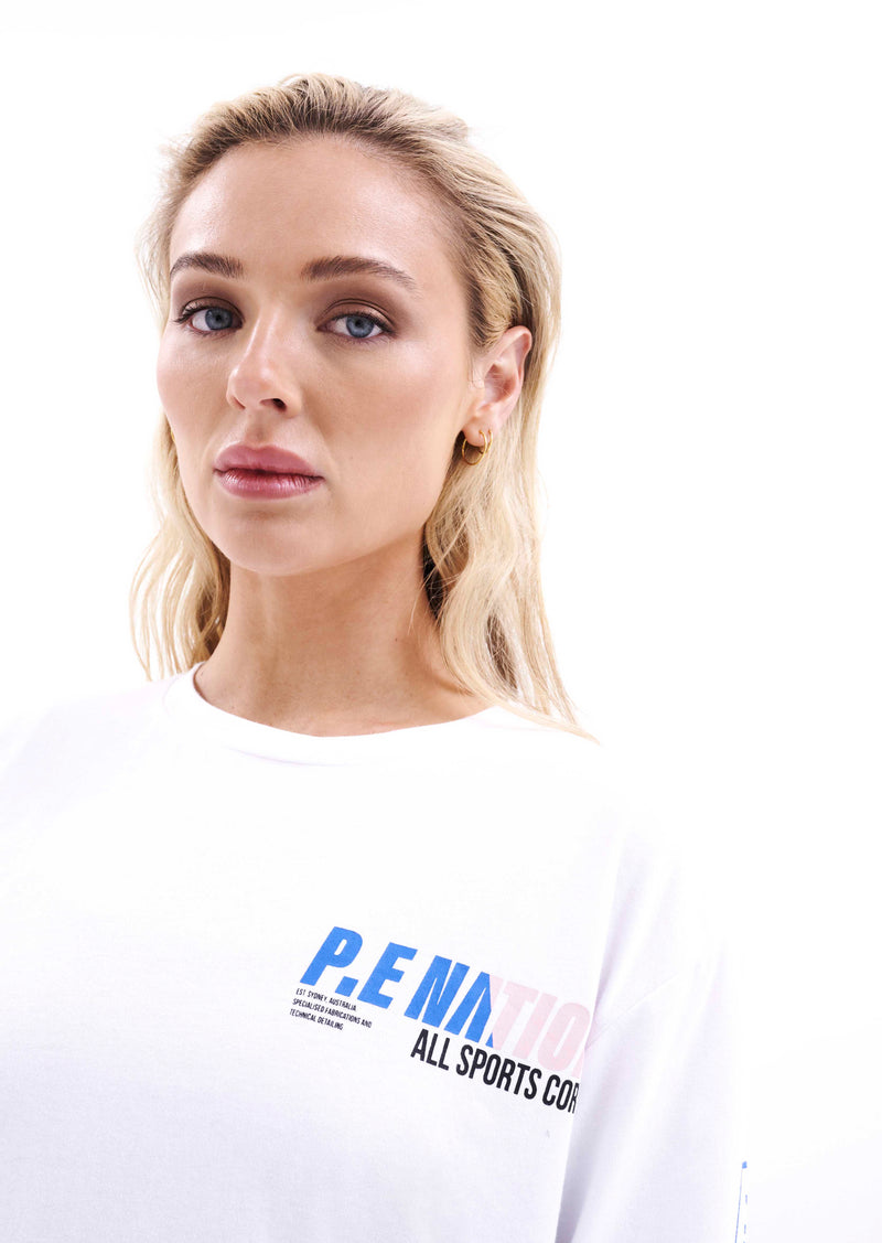 ELECTRIFY L/S TEE IN OPTIC WHITE