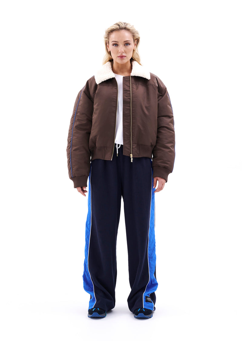 DOUBLE PLAY JACKET IN CHESTNUT