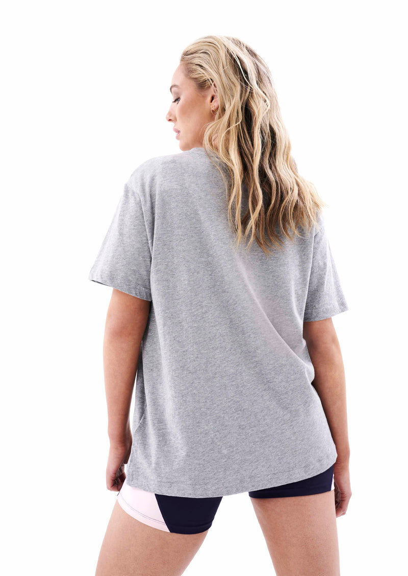 HEADS UP TEE IN GREY MARLE
