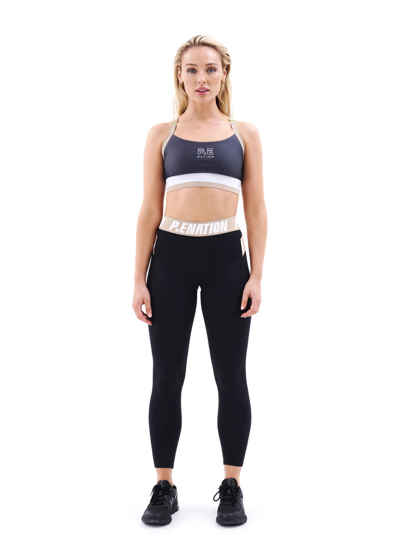 BACK SWING LEGGING IN BLACK