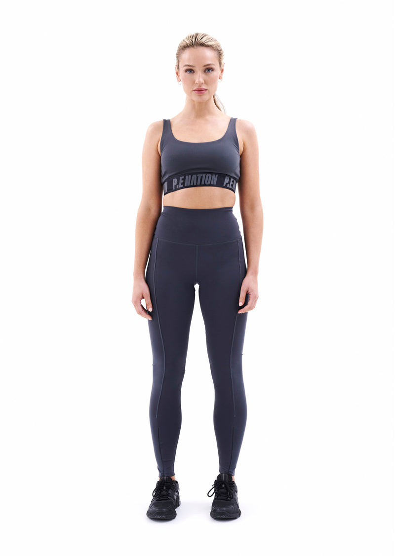 BACKCHECK SPORTS BRA IN DARK SHADOW