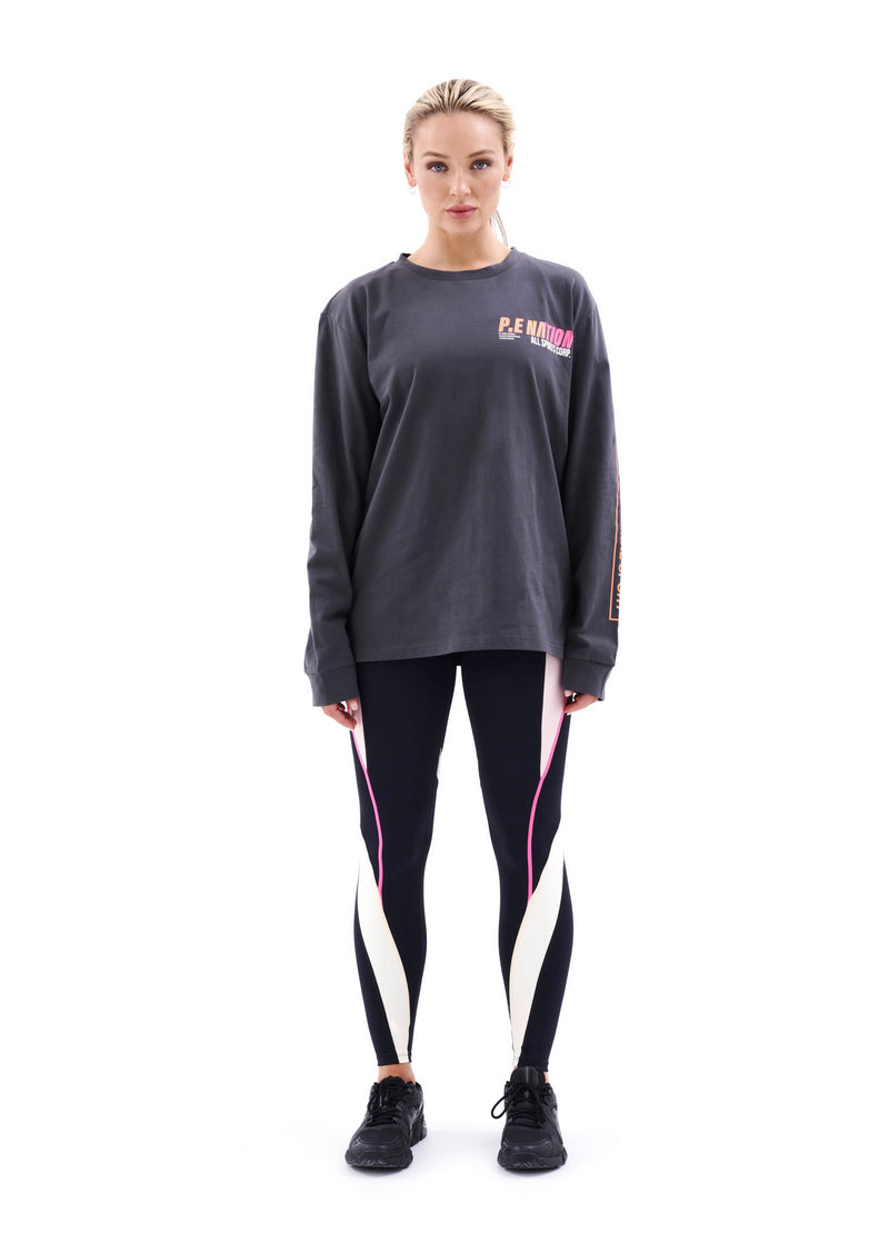 ELECTRIFY L/S TEE IN DARK SHADOW