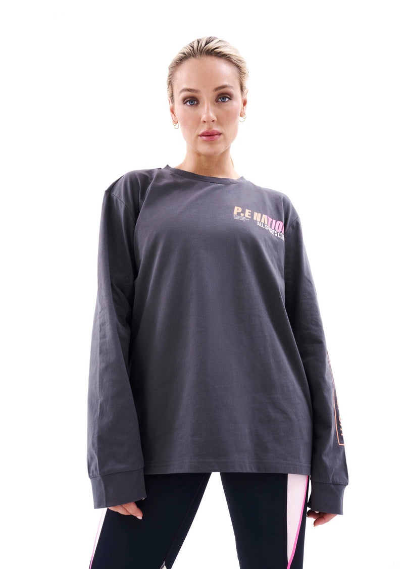 ELECTRIFY L/S TEE IN DARK SHADOW