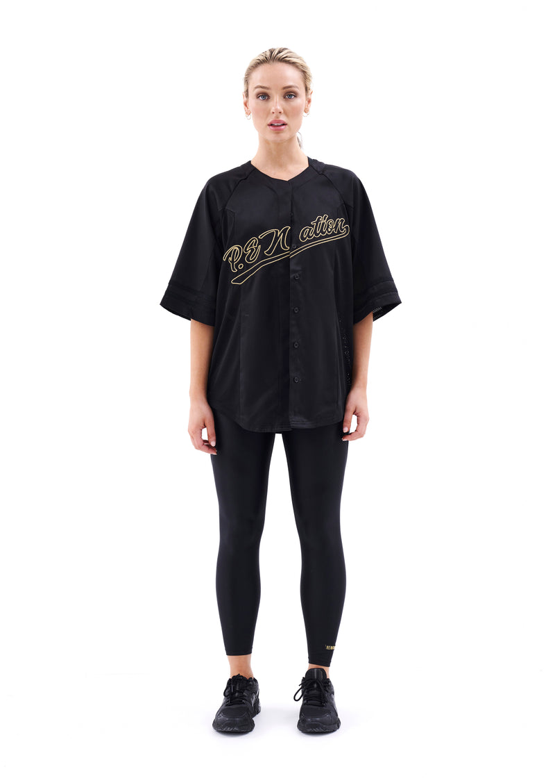 PLAYOFF BASEBALL TEE IN BLACK