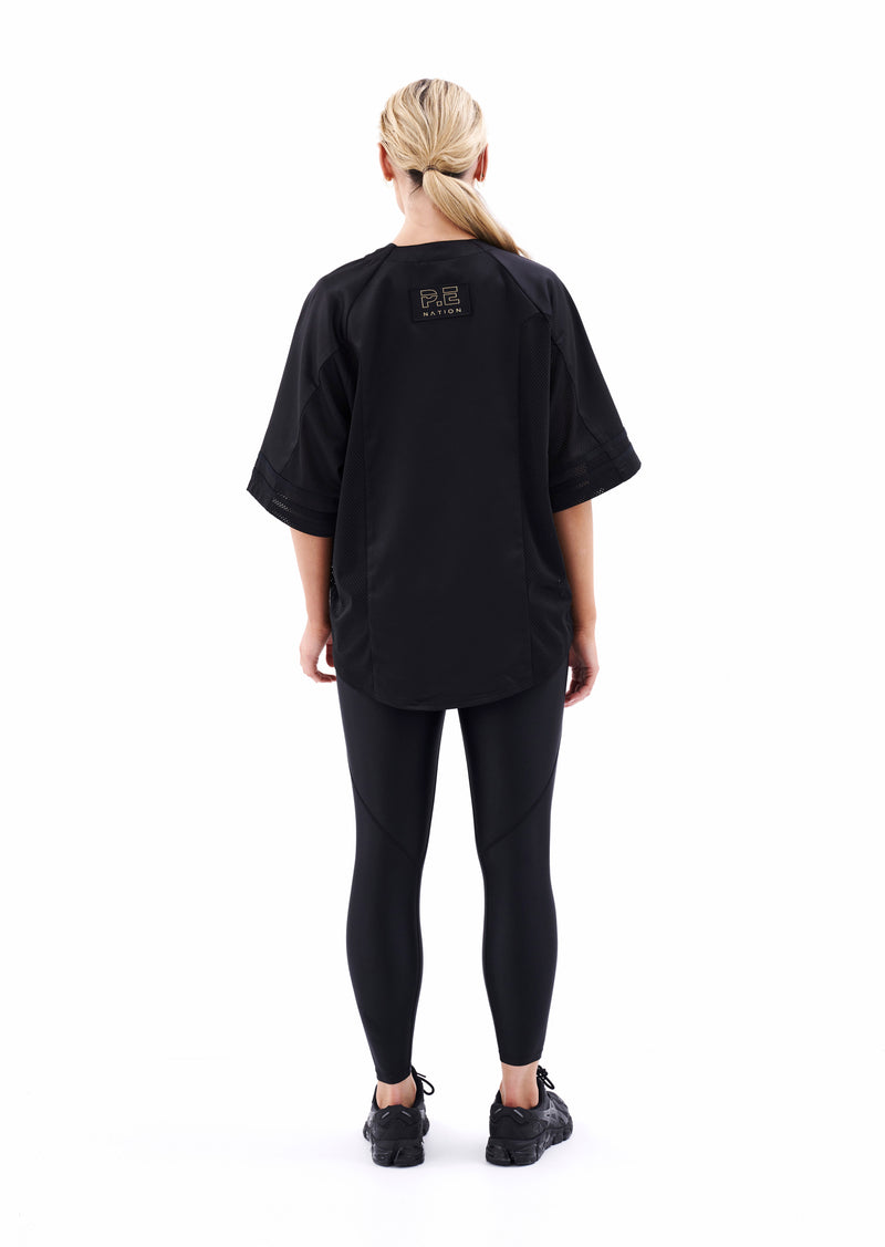 PLAYOFF BASEBALL TEE IN BLACK