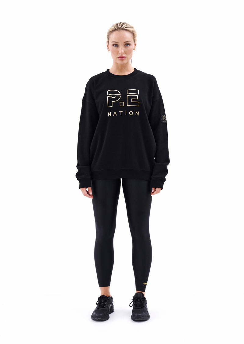 HEADS UP SWEAT IN BLACK