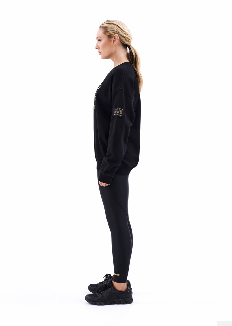 HEADS UP SWEAT IN BLACK
