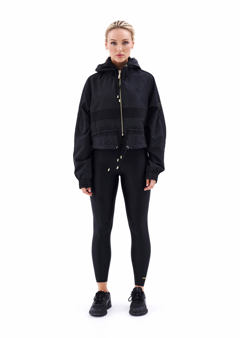 CROPPED MAN DOWN JACKET IN BLACK