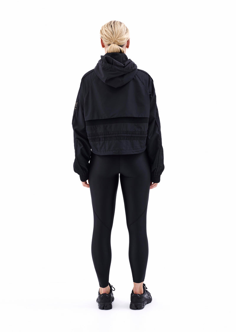 CROPPED MAN DOWN JACKET IN BLACK