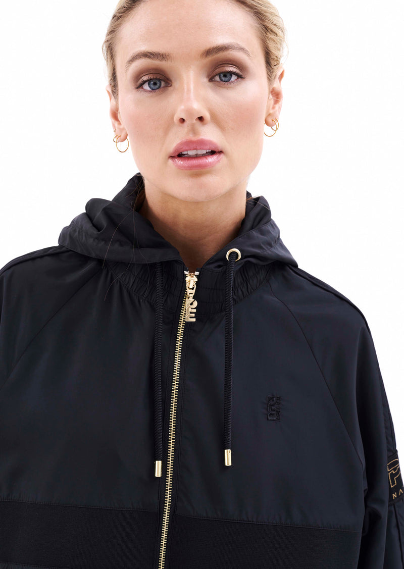CROPPED MAN DOWN JACKET IN BLACK