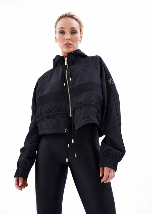 CROPPED MAN DOWN JACKET IN BLACK