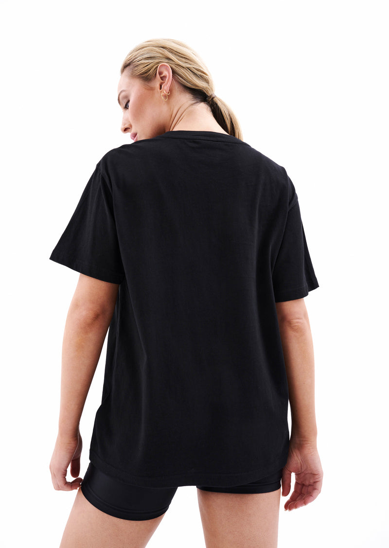 HEADS UP TEE IN BLACK