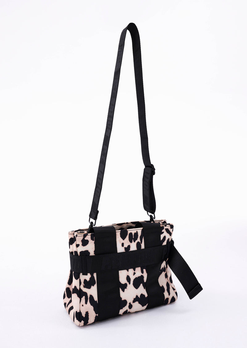 Black bag top with leopard print