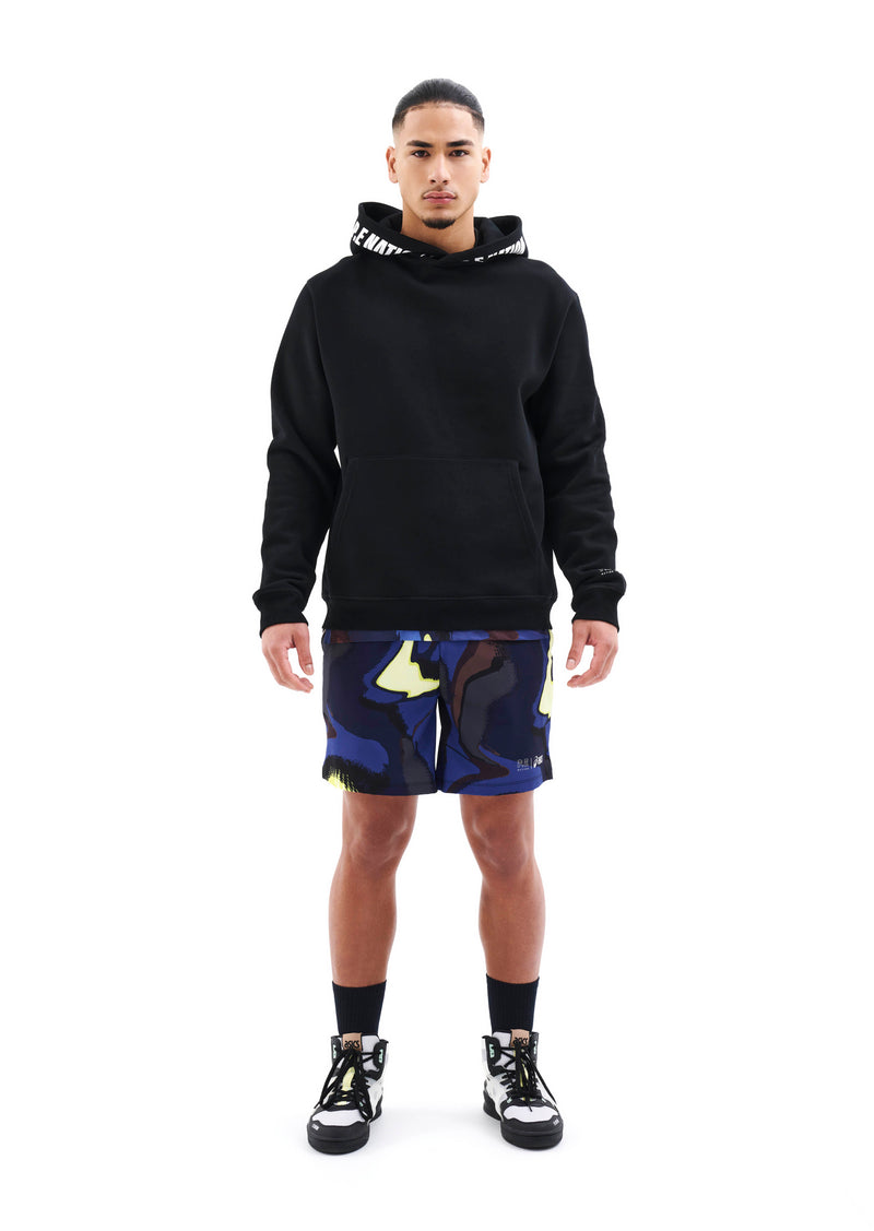MARATHON HOODIE IN BLACK