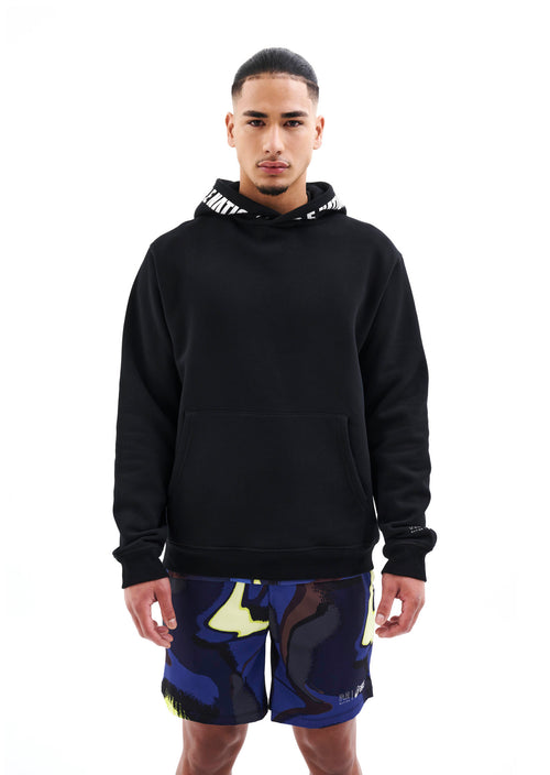 MARATHON HOODIE IN BLACK