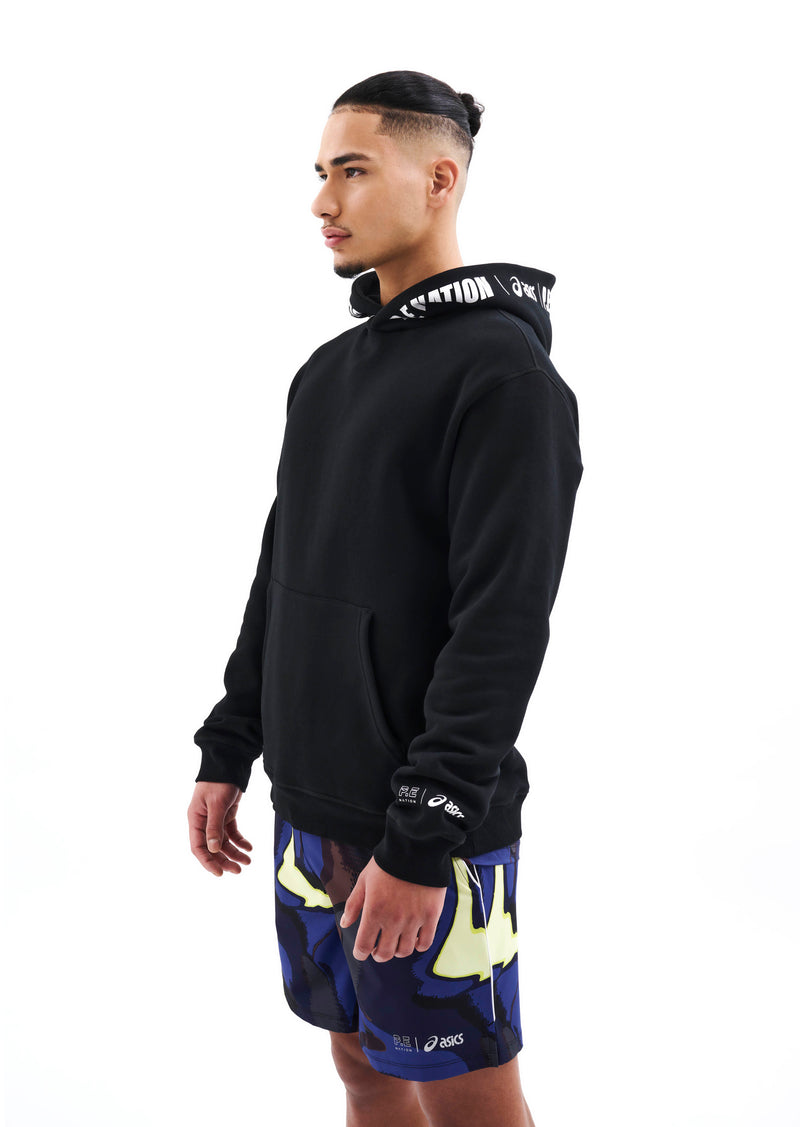 MARATHON HOODIE IN BLACK