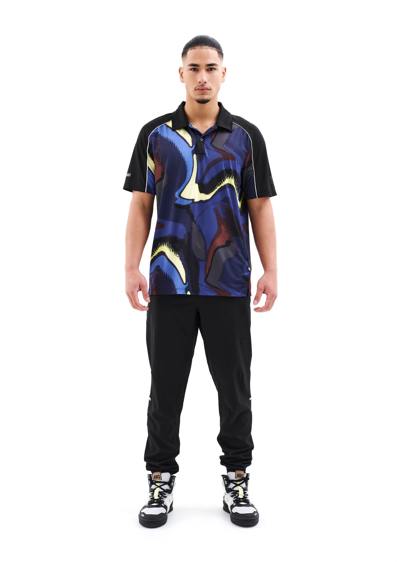 VENTURE SS POLO SHIRT IN ASICS PRINT