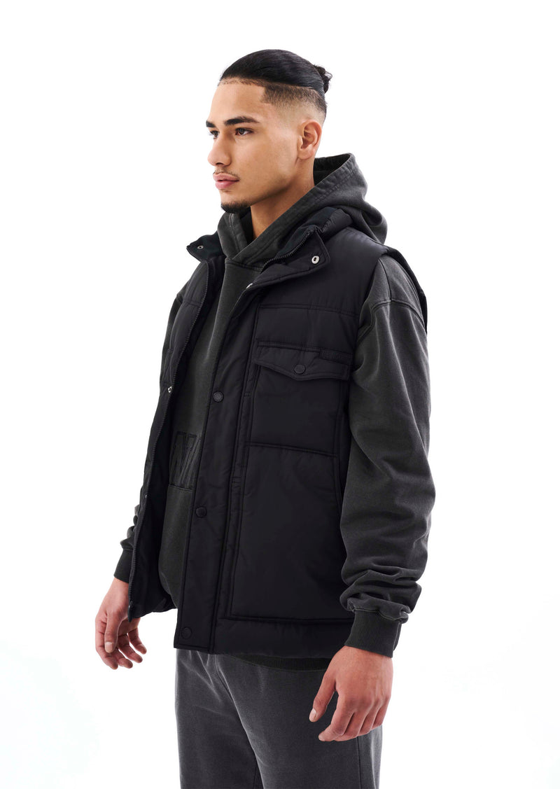 CUTBACK VEST IN BLACK