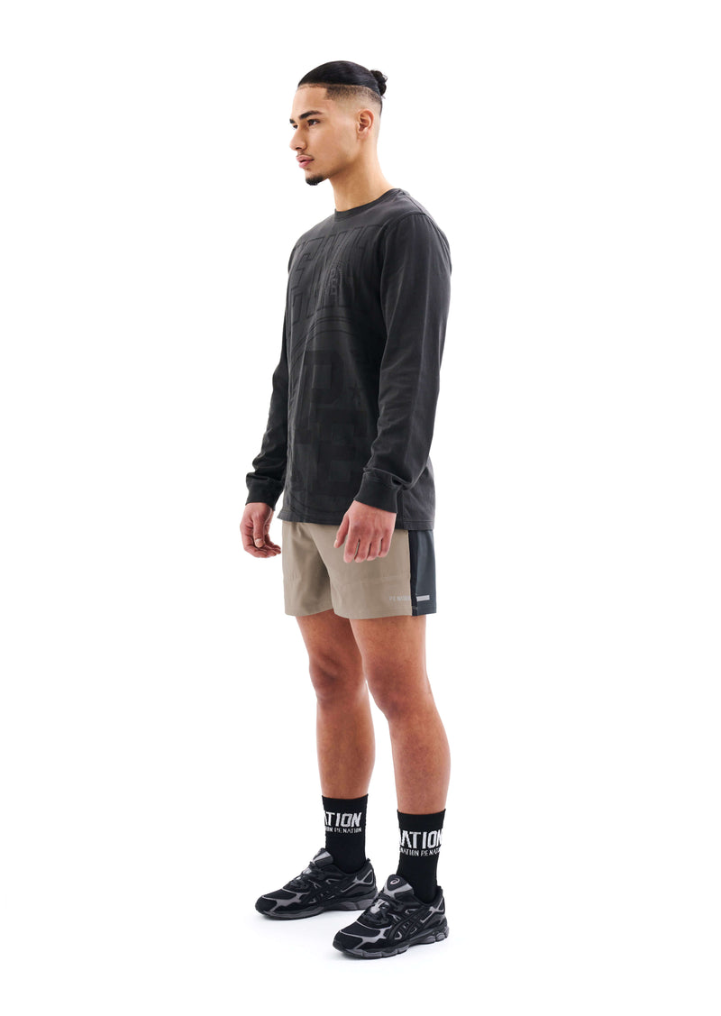 ADRENALIN SHORT IN SILVER MINK