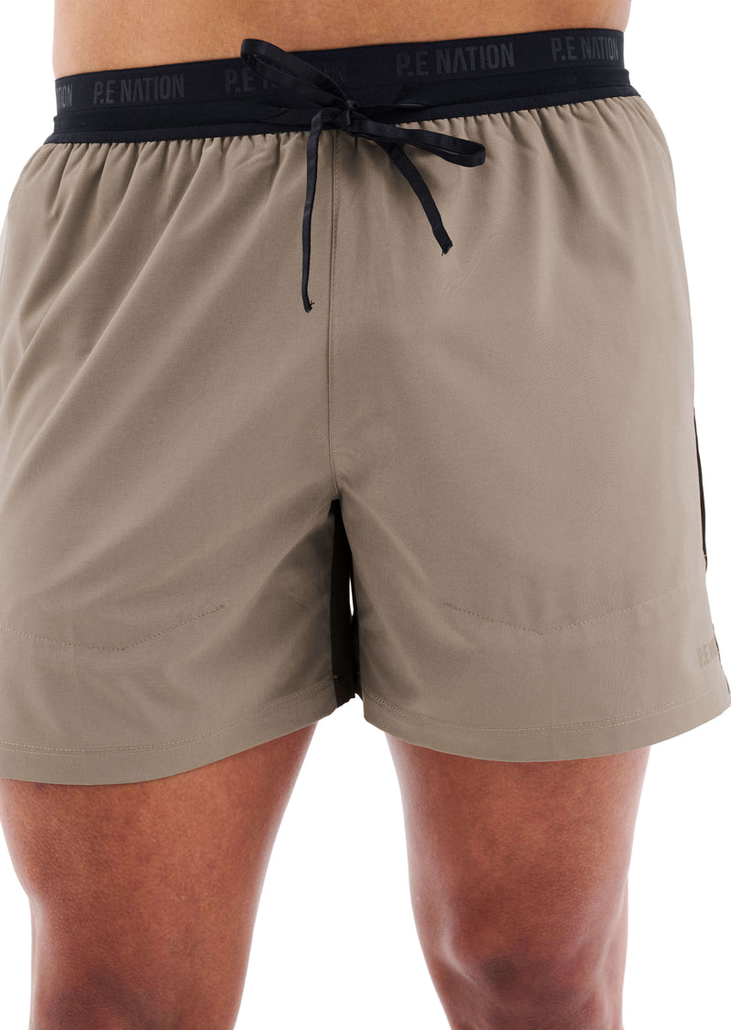 ADRENALIN SHORT IN SILVER MINK
