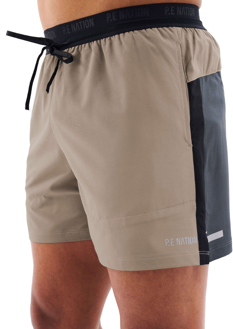 ADRENALIN SHORT IN SILVER MINK