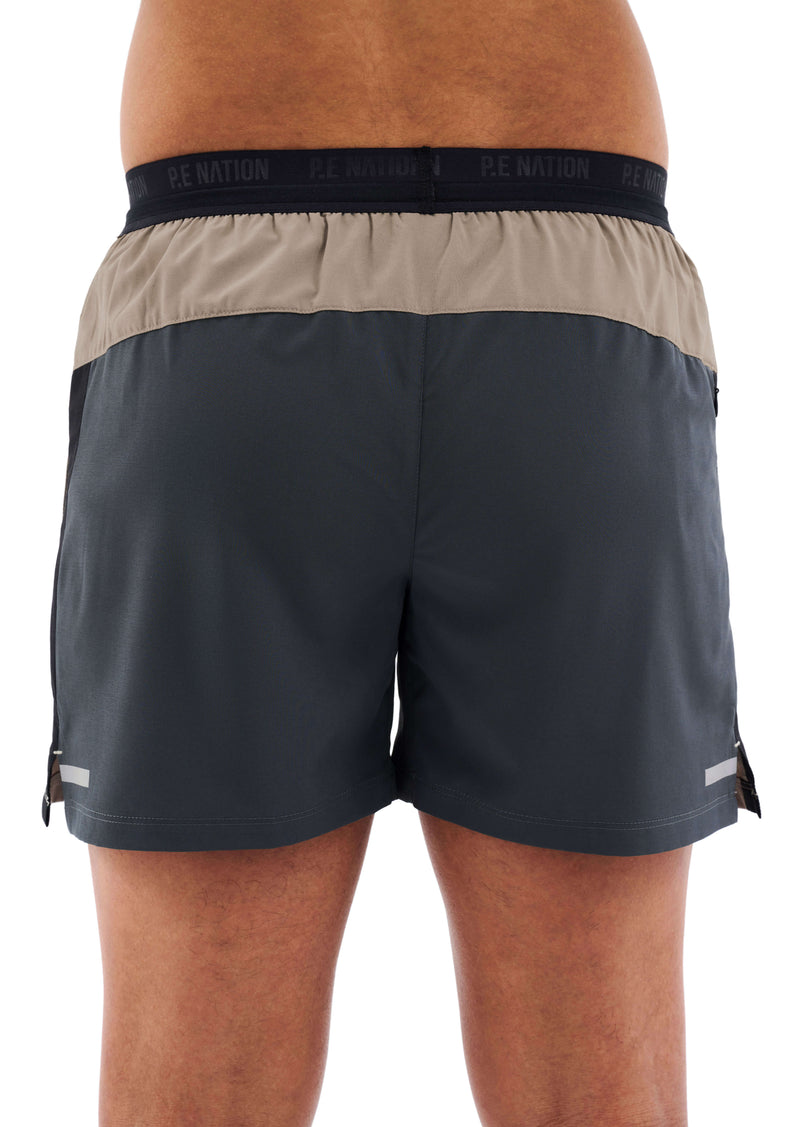 ADRENALIN SHORT IN SILVER MINK