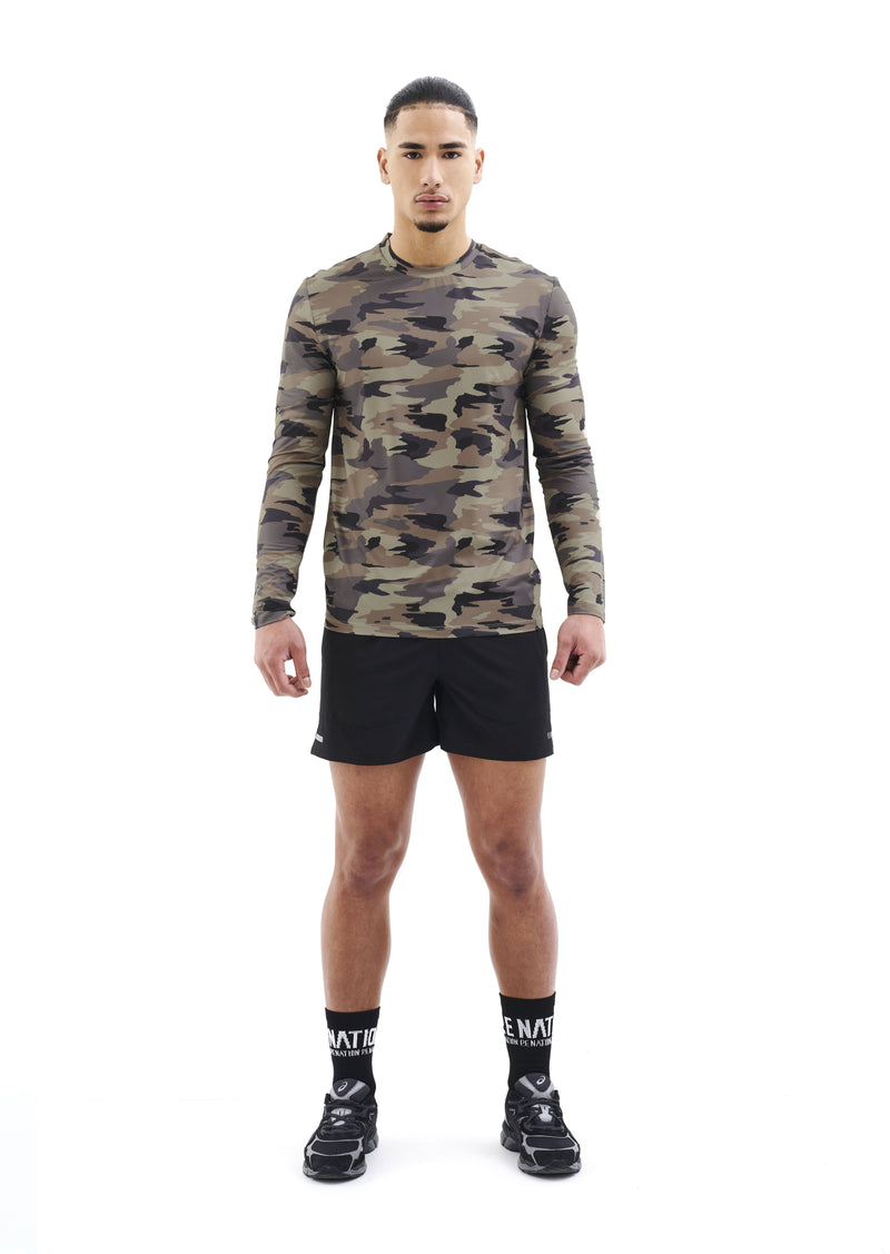Adrenalin Ls Tee Camo Print P.E Nation
