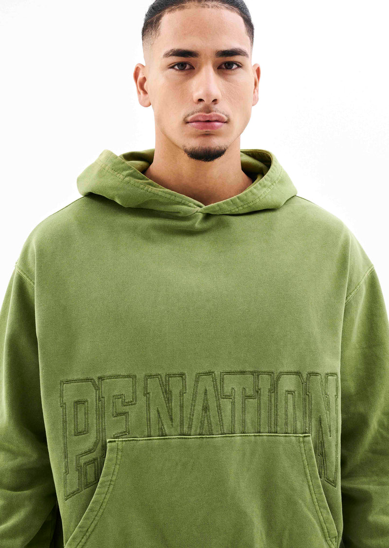 DOWNTOWN HOODIE IN PESTO