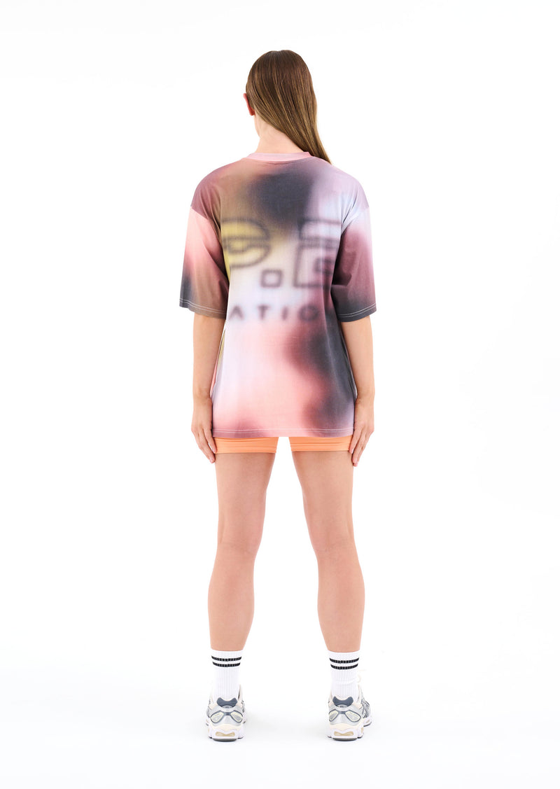 CYPER OVERSIZED TEE IN BLUR PRINT