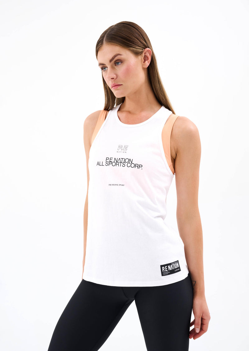 DELGADO SINGLET IN OPTIC WHITE