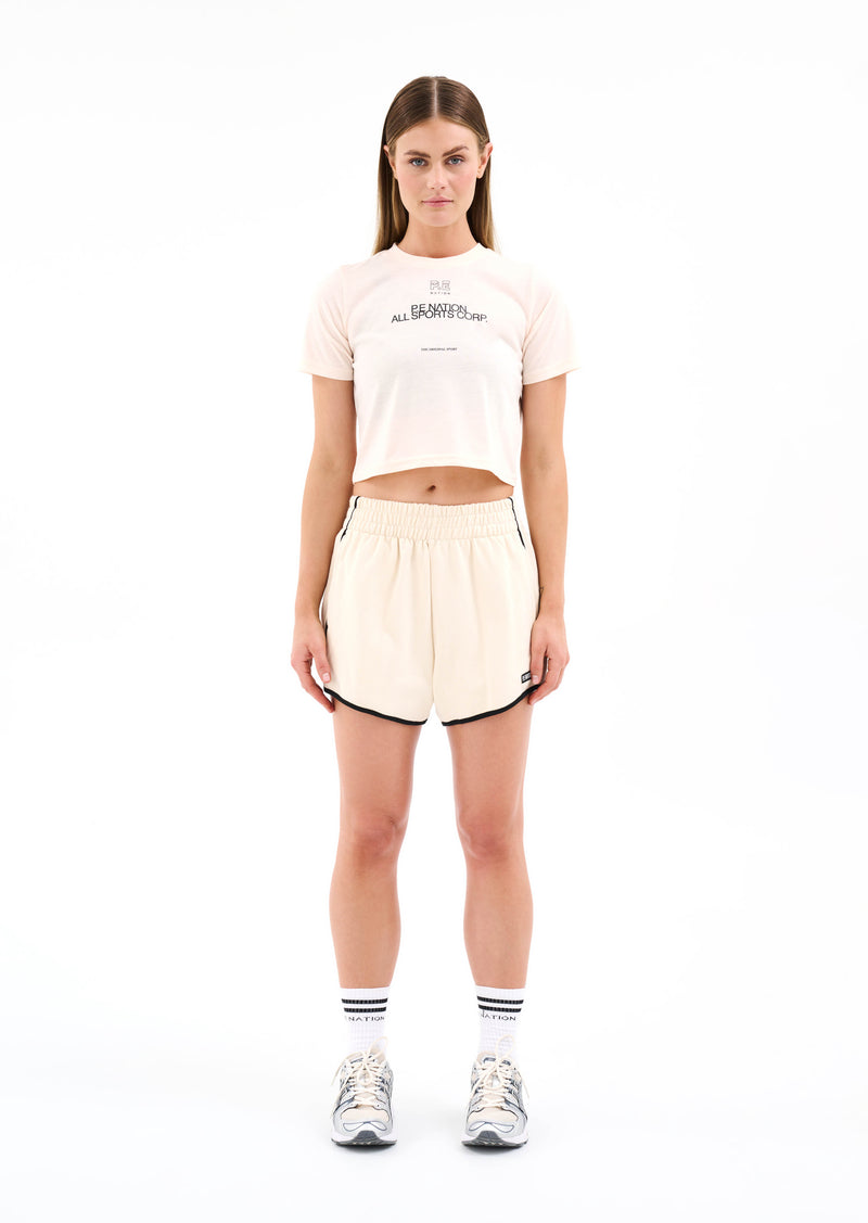 CALLISTO SHORT IN PEARLED IVORY