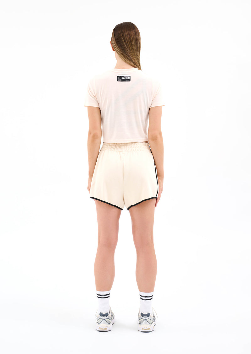 CALLISTO SHORT IN PEARLED IVORY
