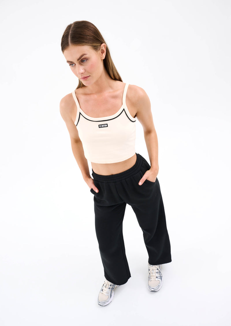 CALLISTO CROP IN PEARLED IVORY