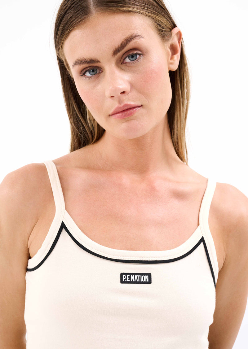 CALLISTO CROP IN PEARLED IVORY