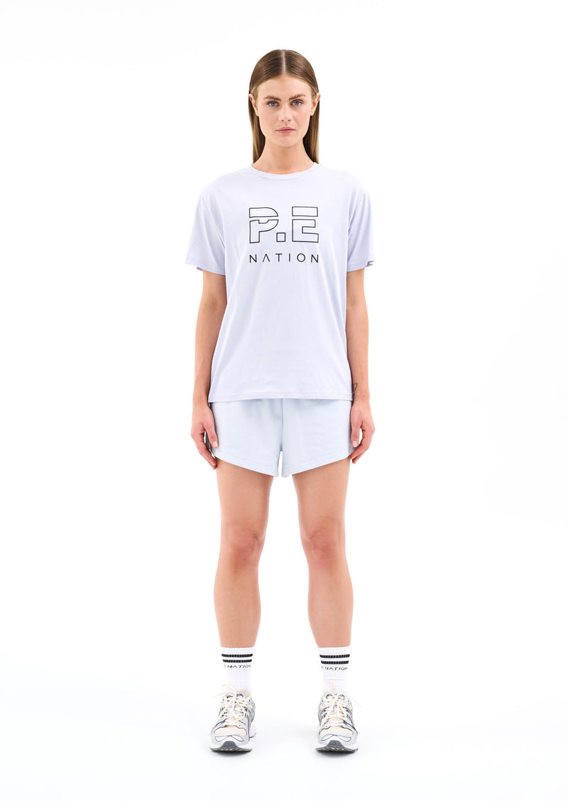 HEADS UP TEE IN GREY DAWN