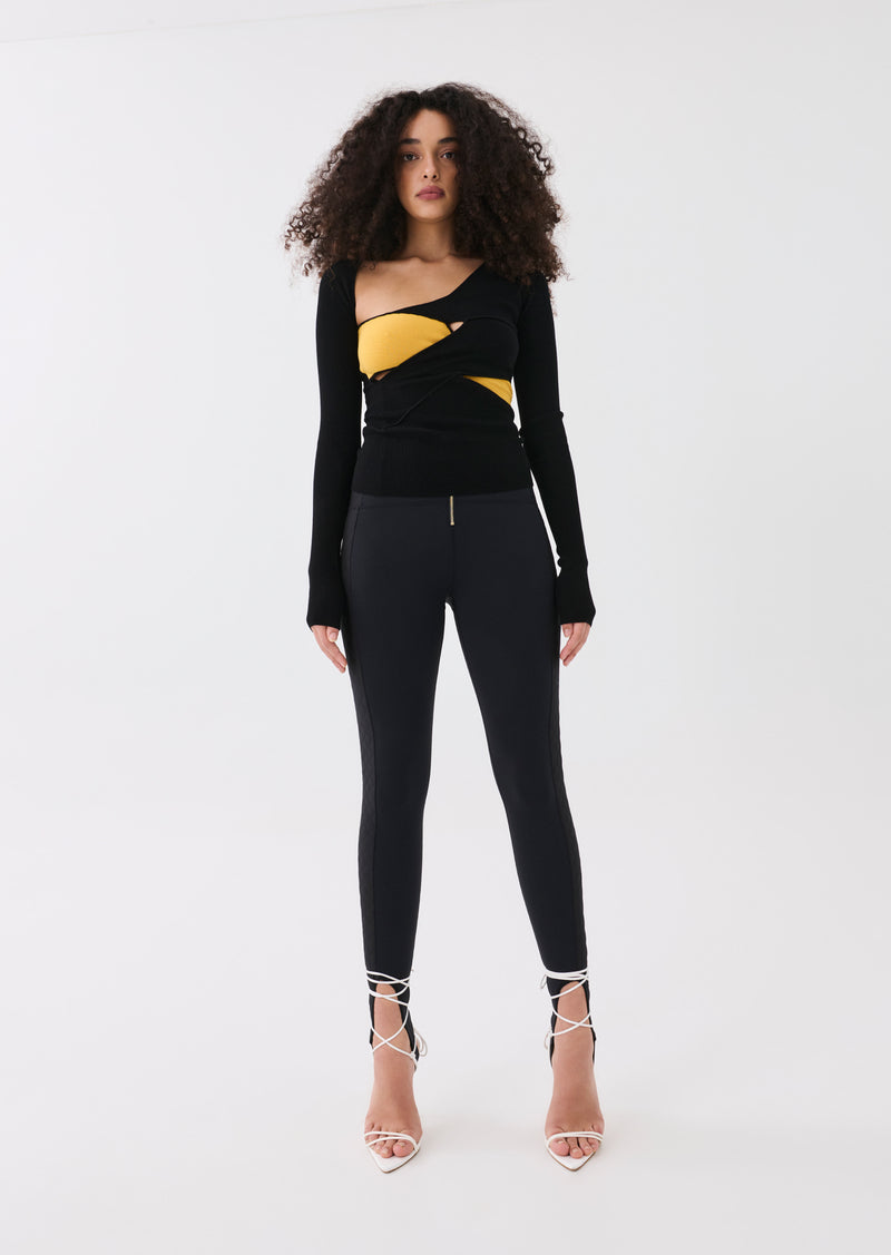 RIOT KNIT TOP IN BLACK